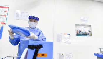 Ulaanbaatar [98 percent of healthcare workers receive first dose of COVID-19 vaccine]